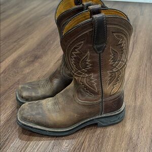 Kid’s Ariat Wiggle Room Leather Cowboy Boots